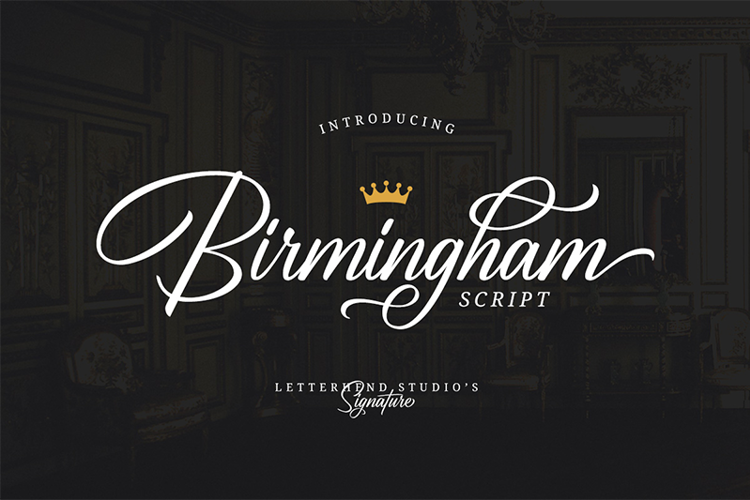 Birmingham Script Font